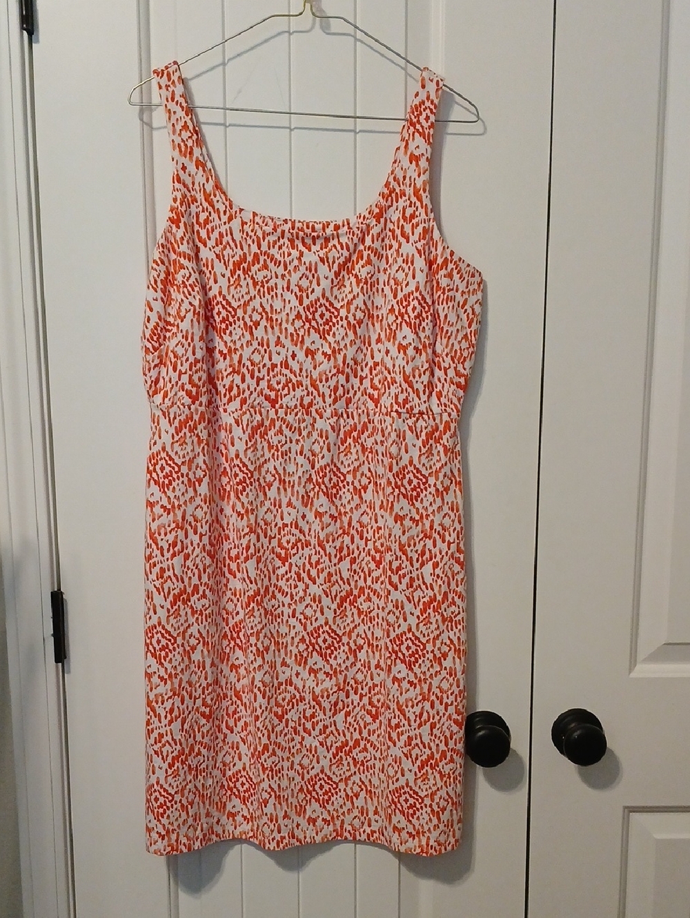 Tommy Bahama Orange & White Printed Dress